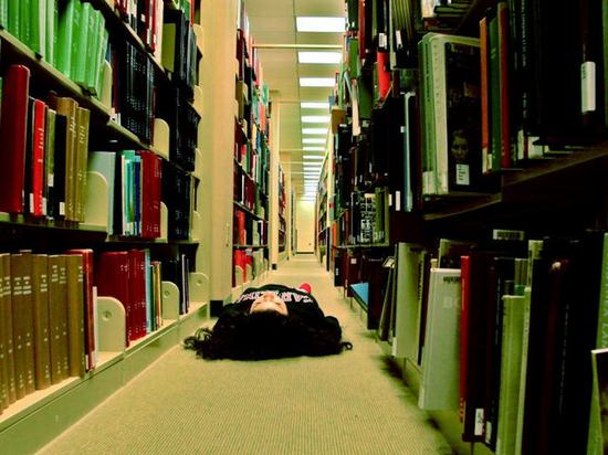 library-sleep