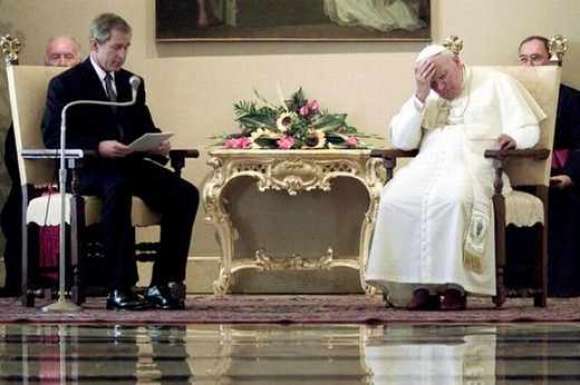ITALY POPE BUSH