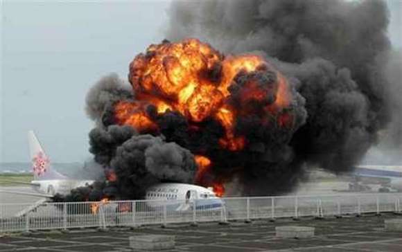 Japan Plane Fire