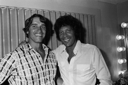rare arnold schwarzenegger photos. Arnold Schwarzenegger and Tom