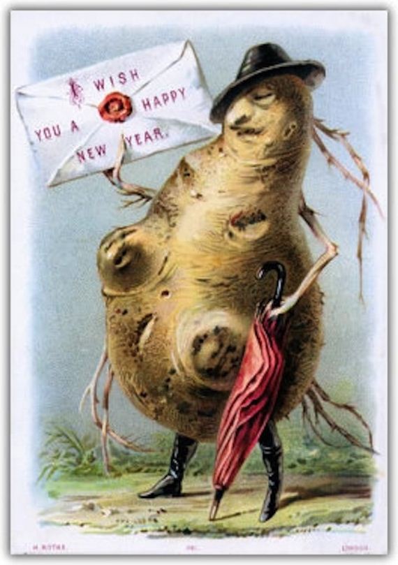 Strange And Creepy Vintage New Years Cards Barnorama