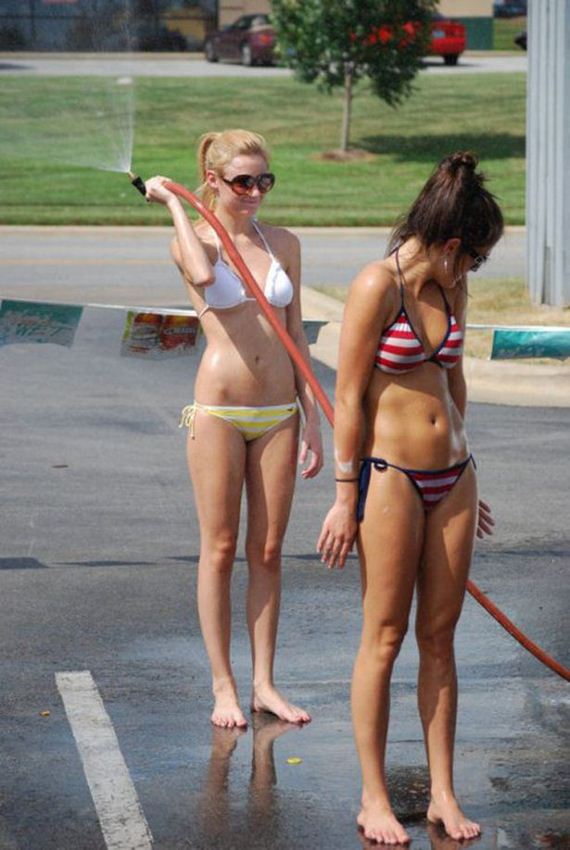Hot Naked Teens At The Carwash 29
