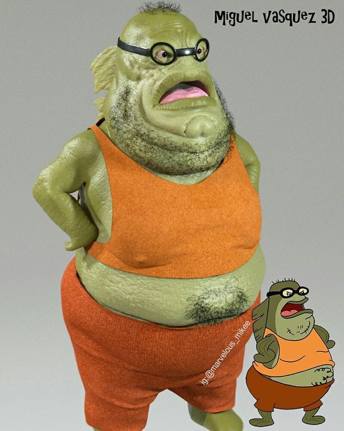 Realistic Cartoon Character Versions By Miguel Vasquez You Wouldn’t