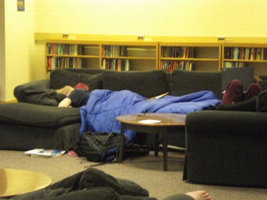 library-sleep