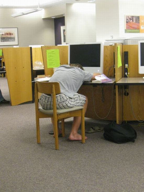 library-sleep