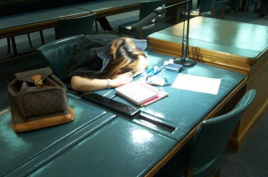 library-sleep