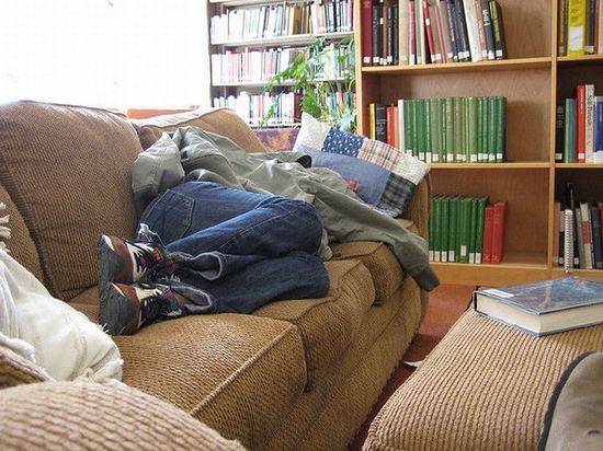 library-sleep