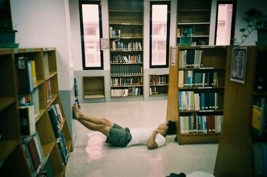 library-sleep