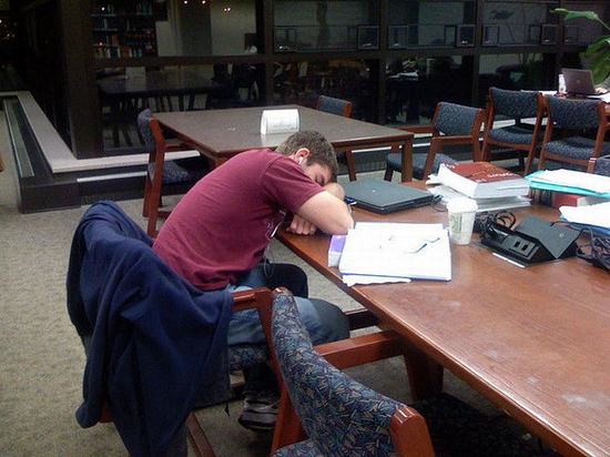 library-sleep