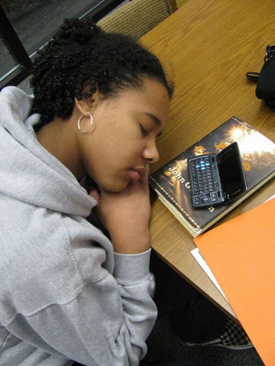library-sleep