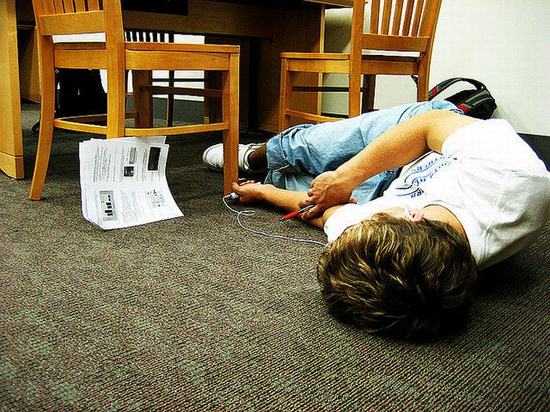 library-sleep