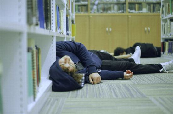library-sleep