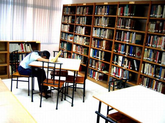 library-sleep