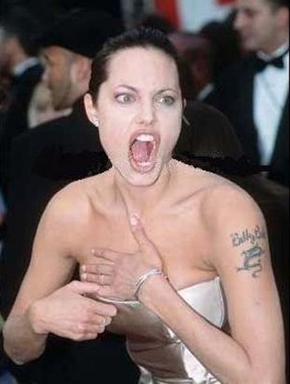 Funny Faces of Angelina Jolie - Page 2 of 4 - Barnorama