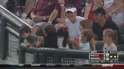 Little-Girl-And-Her-Foul-Ball