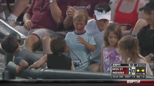 Little-Girl-And-Her-Foul-Ball