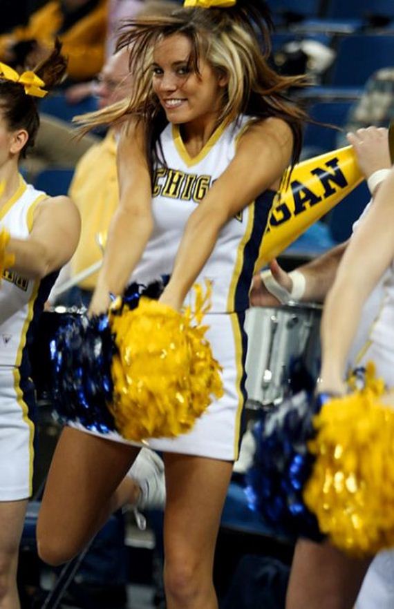 Indiana University vs University of Michigan Cheerleaders.