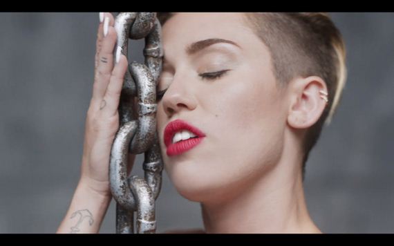 Miley Cyrus: Naked, Riding Wrecking Ball in New Music 