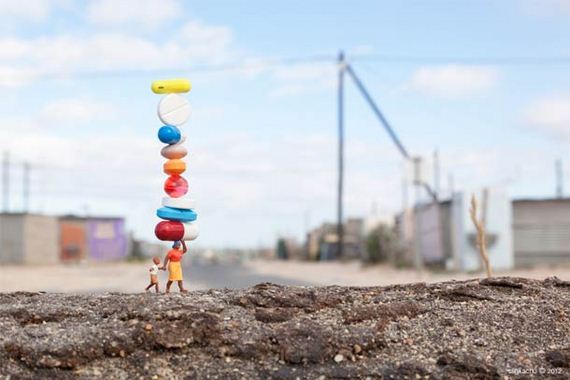 New Miniature Street Art By Slinkachu Barnorama New Miniature Street Art By Slinkachu Barnorama