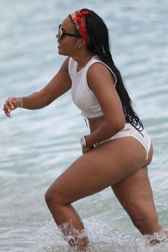 Angela-Simmons-in-White-Bikini