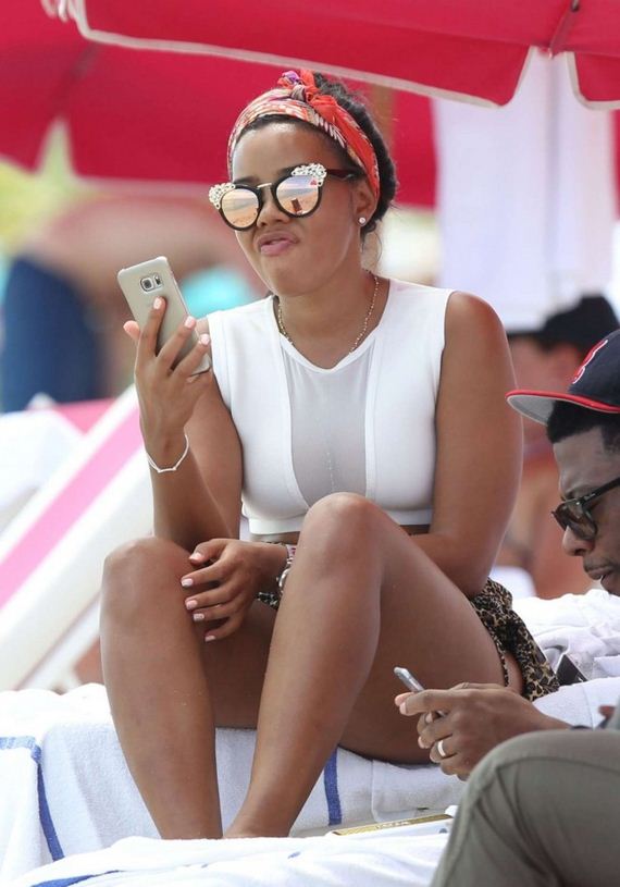 Angela-Simmons-in-White-Bikini