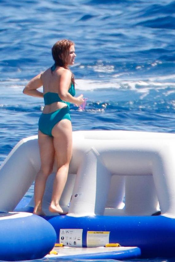 Isla Fisher - Wearing Swimsuit in St. Tropez.
