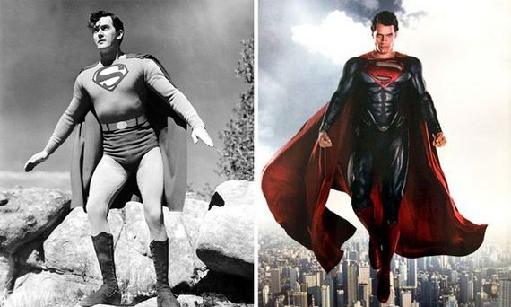 Super-Heroes-Then-Now