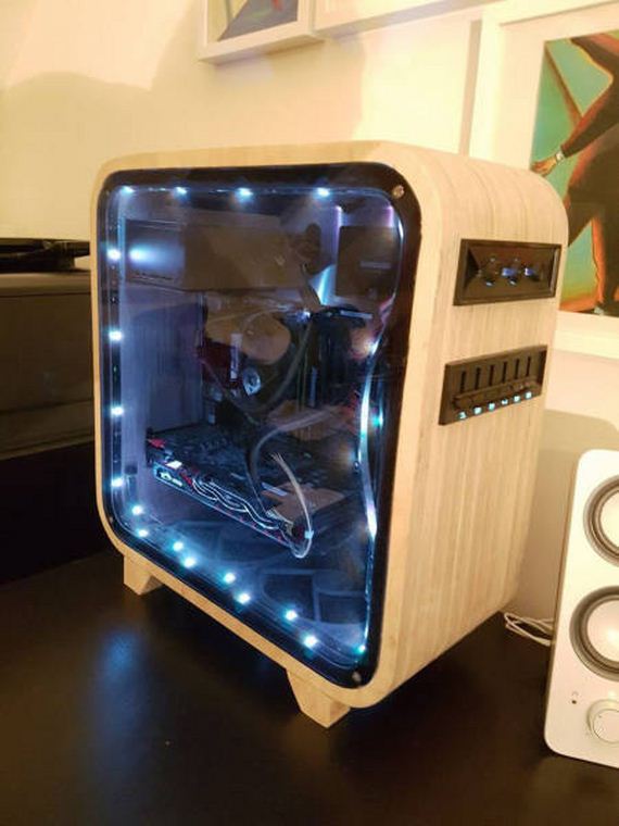 This Student Crafted An Amazing Handmade Wooden Computer Case - Barnorama
