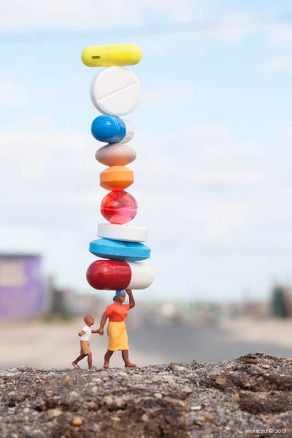 New Miniature Street Art By Slinkachu Barnorama