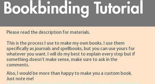 Bookbind Code Bookbinding Tutorial – Barnorama