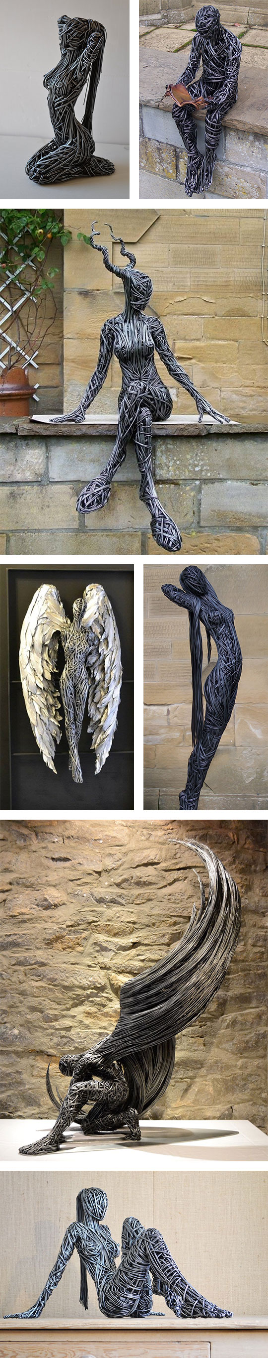metallic-beings-sculptures
