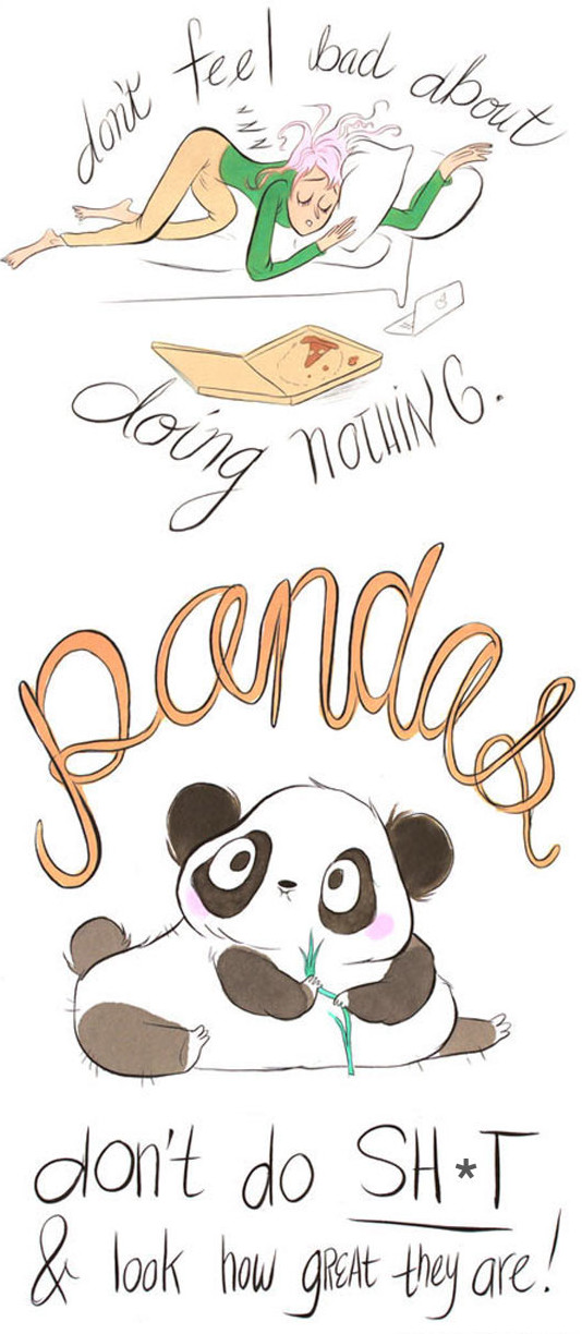 cool-drawing-sleeping-girl-panda