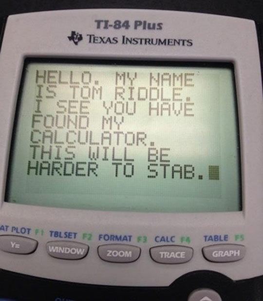 So You Have Found My Calculator - Barnorama