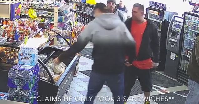 Dude Gets Caught Stealing 5 Sandwiches from Convenience Store – Barnorama