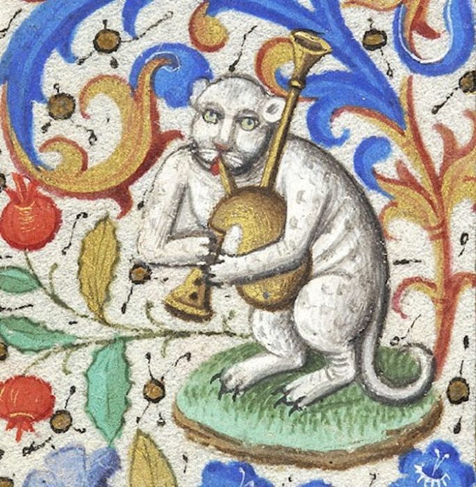 Medieval Cat Paintings Barnorama