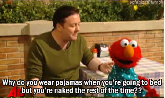 Elmo Ricky Elmo Teaches Ricky Gervais An Important Lesson – Barnorama