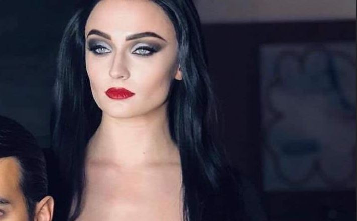 Sophie Turner As Morticia