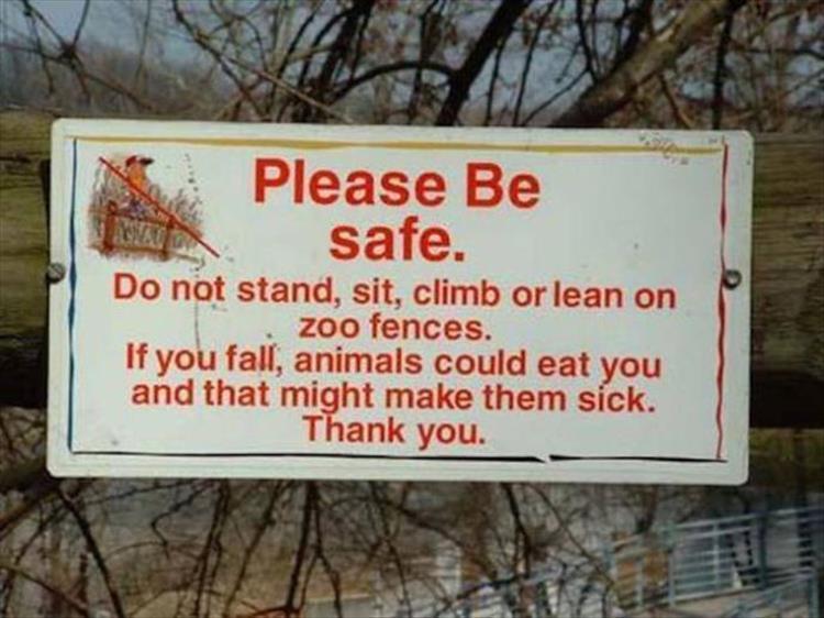 24 Hilarious Zoo Signs – Barnorama