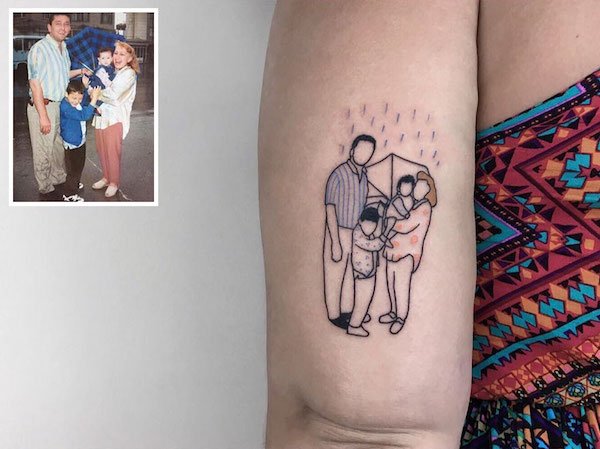  Tattoo  Artist Turns Old Family Photos  Into Amazing Tattoos  