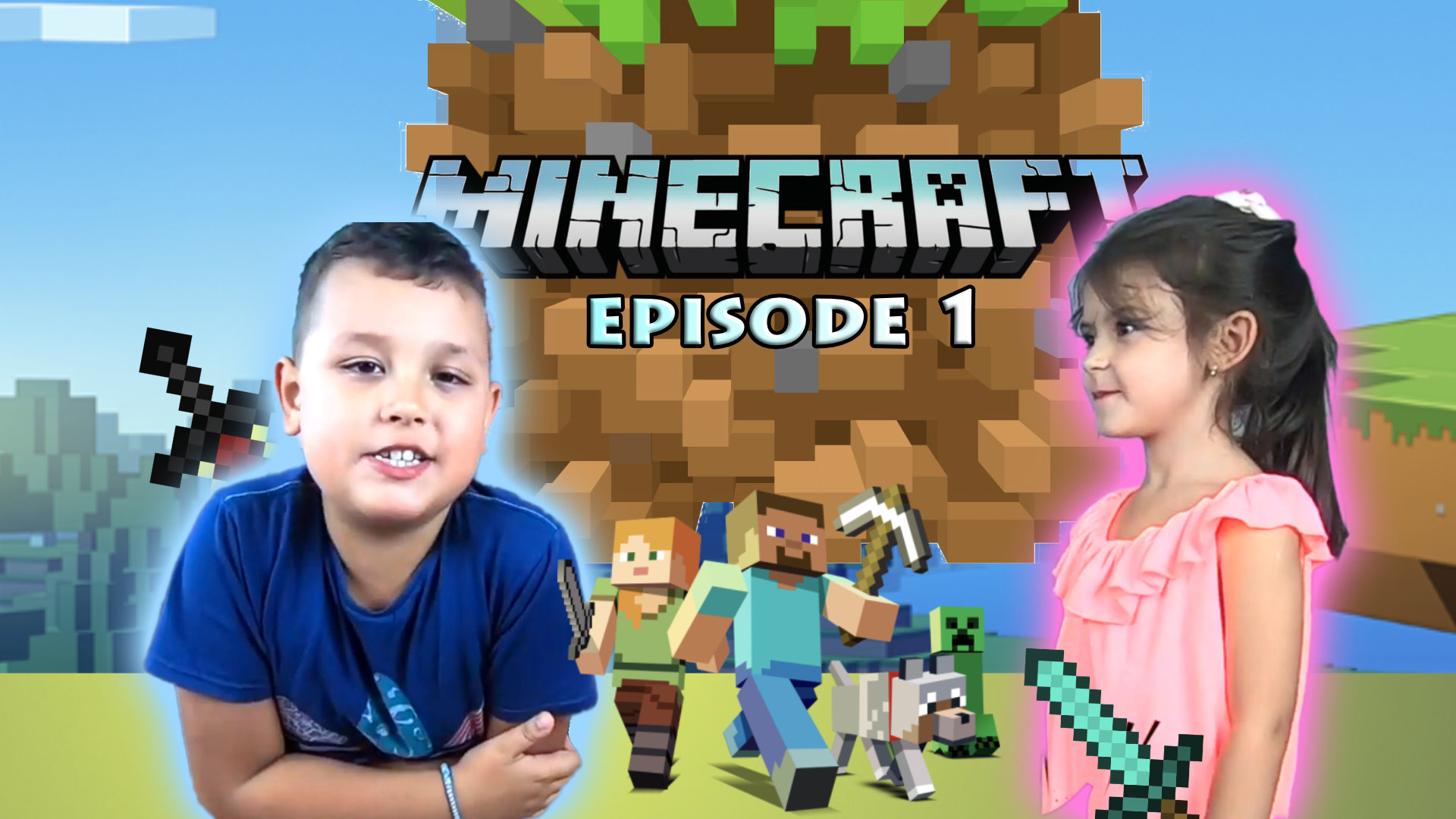 Brother And Sister Play Crazy Game Of Minecraft Survival – Barnorama