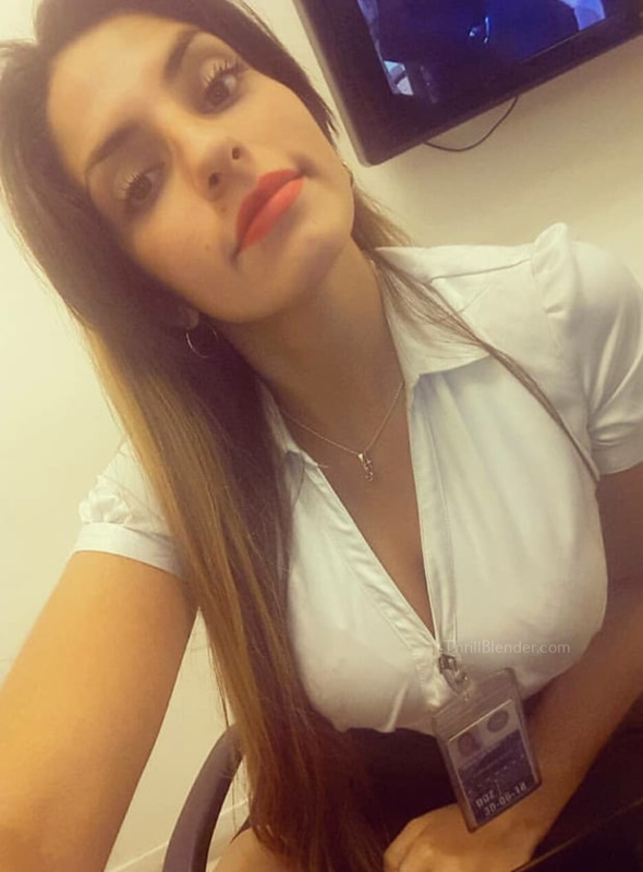 26 Hot Girls Get Bored At Work 20