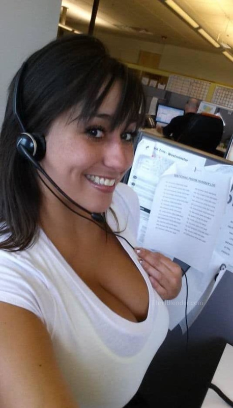 26 Hot Girls Get Bored At Work 27