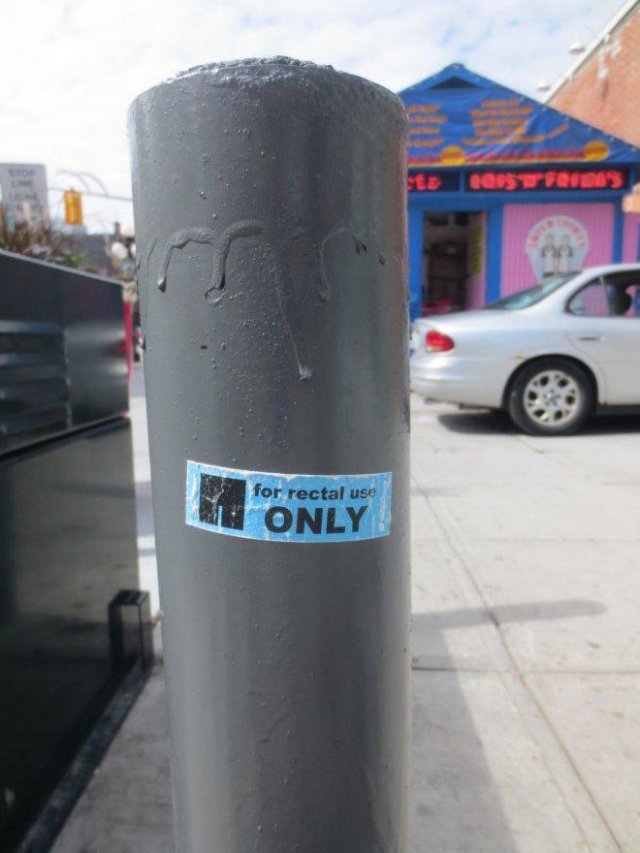 21 Funny Stickers For Rectal Use Only.