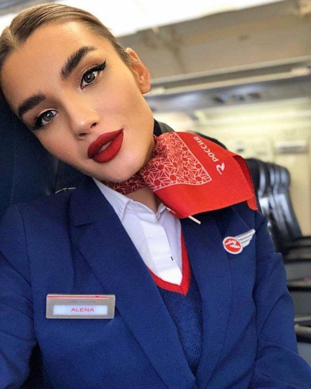 The Hottest Russian Stewardess - Alena Glukhova - Barnorama