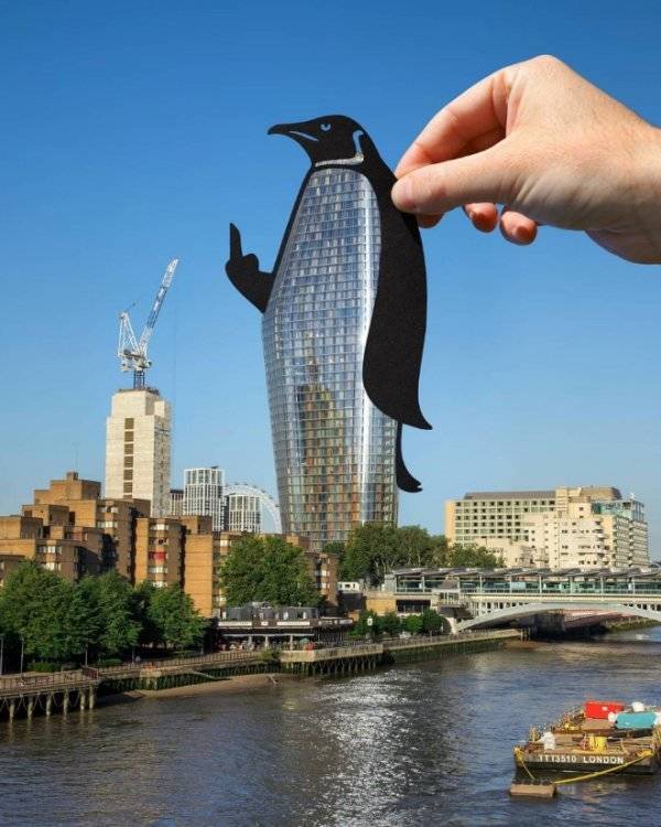 Artist Cleverly Transforms Landmarks Using Paper Cutouts – Barnorama