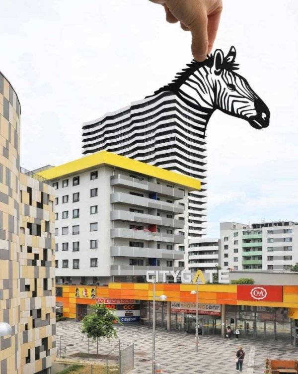 Artist Cleverly Transforms Landmarks Using Paper Cutouts – Barnorama