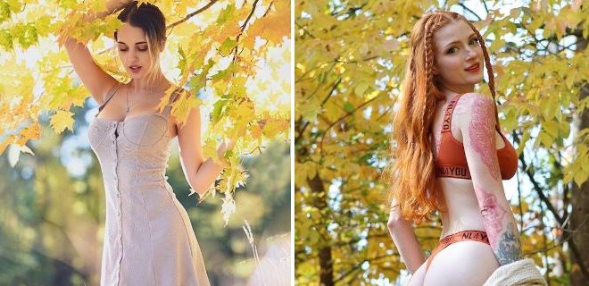 Sexy Girls Who Merge With Nature