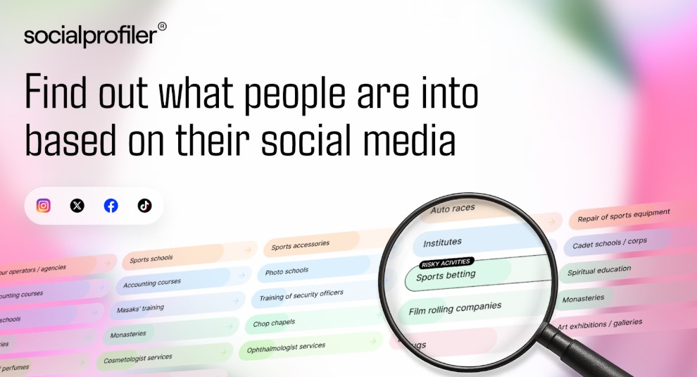 Find out what people are into based on their social media with Socialprofiler’s AI-powered analysis
