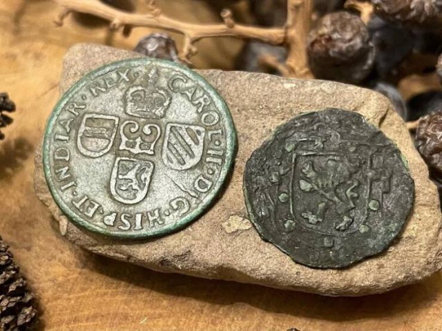 Coins found in the fields