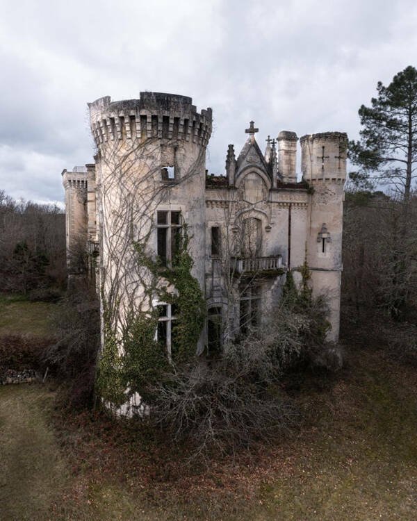 Chateau ruin built for Napoleon III